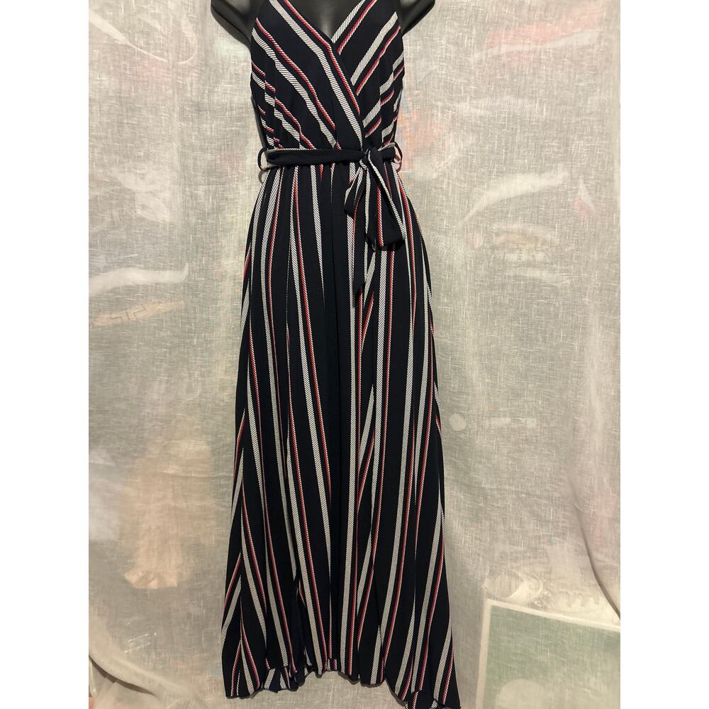 Navy red white Dress Newbury Custom Made in USA